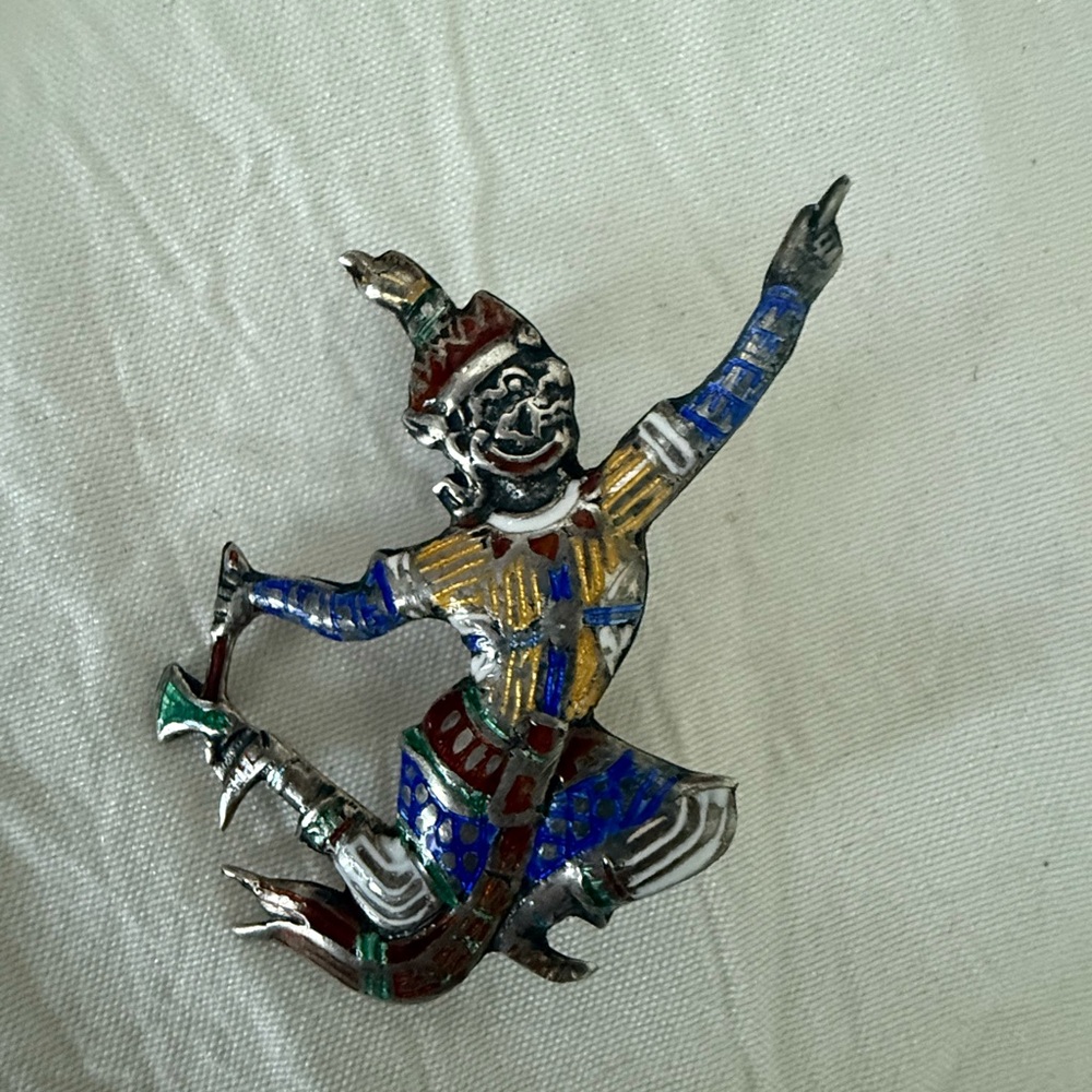 Sterling Siam vintage Brooch